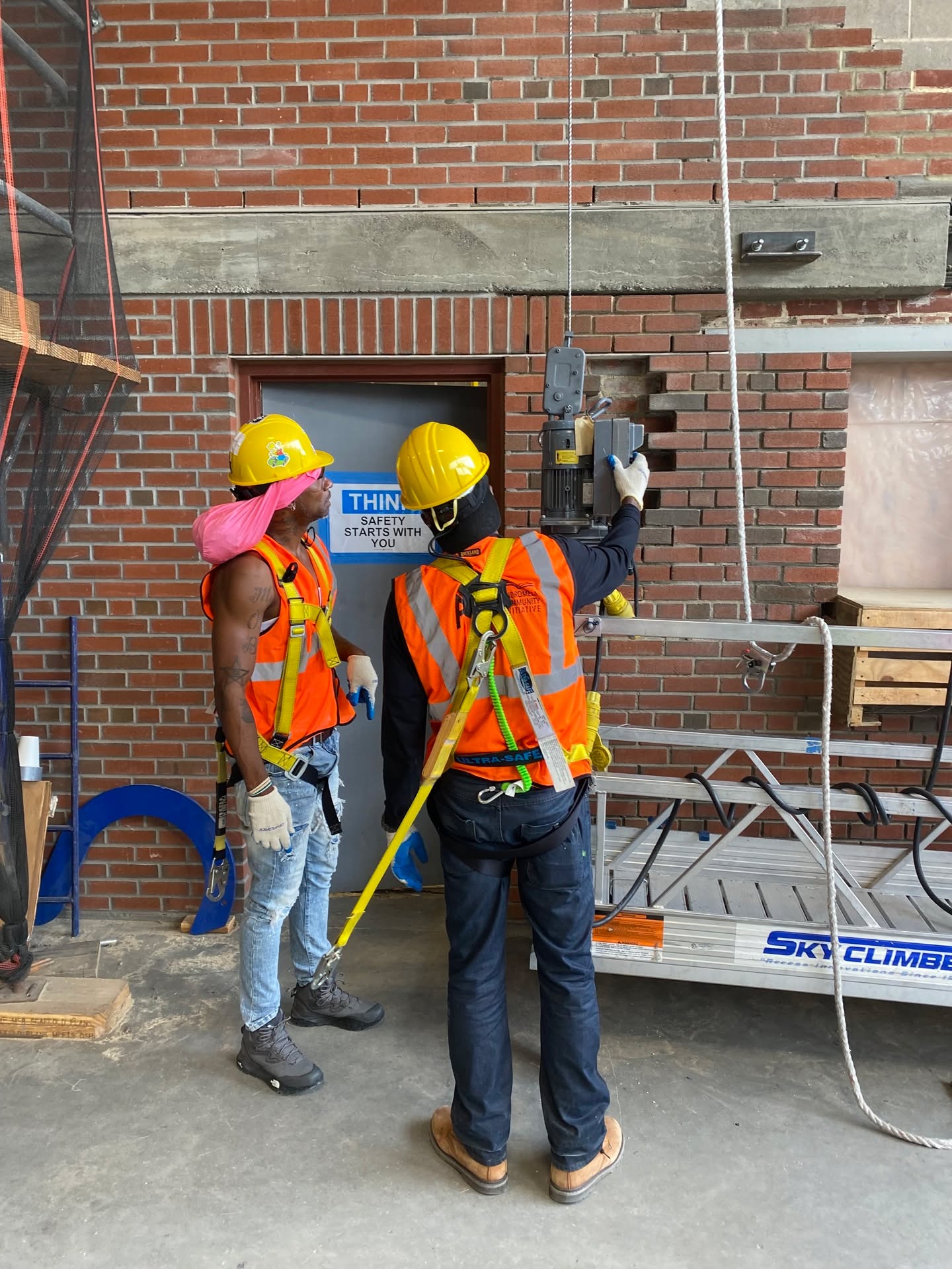 Last week, our program participants got a real-life taste of construction at Demo Day, hosted by our incredible partner @skylinerestoration.nyc.
From working with tools to seeing professional techniques in action, these hands-on experiences bridge the gap between classroom learning and real-world job sites, building the skills and confidence our participants need to succeed in their construction careers.
A huge thanks to Skyline for sharing your expertise with the next generation of skilled trades professionals!
.
.
.
#WorkforceDevelopment #ConstructionCareers #BuildingFutures #SkylineRestoration #HandsOnLearning #NYCJobs