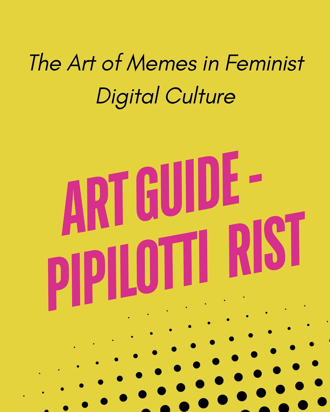 Today we’re sharing another artist featured in ‘The Art of Memes.’ Read on for an introduction to experimental and video artist Pipilotti Rist, examples of her work, and be sure to check out the book for more on how she has contributed to feminist art history.