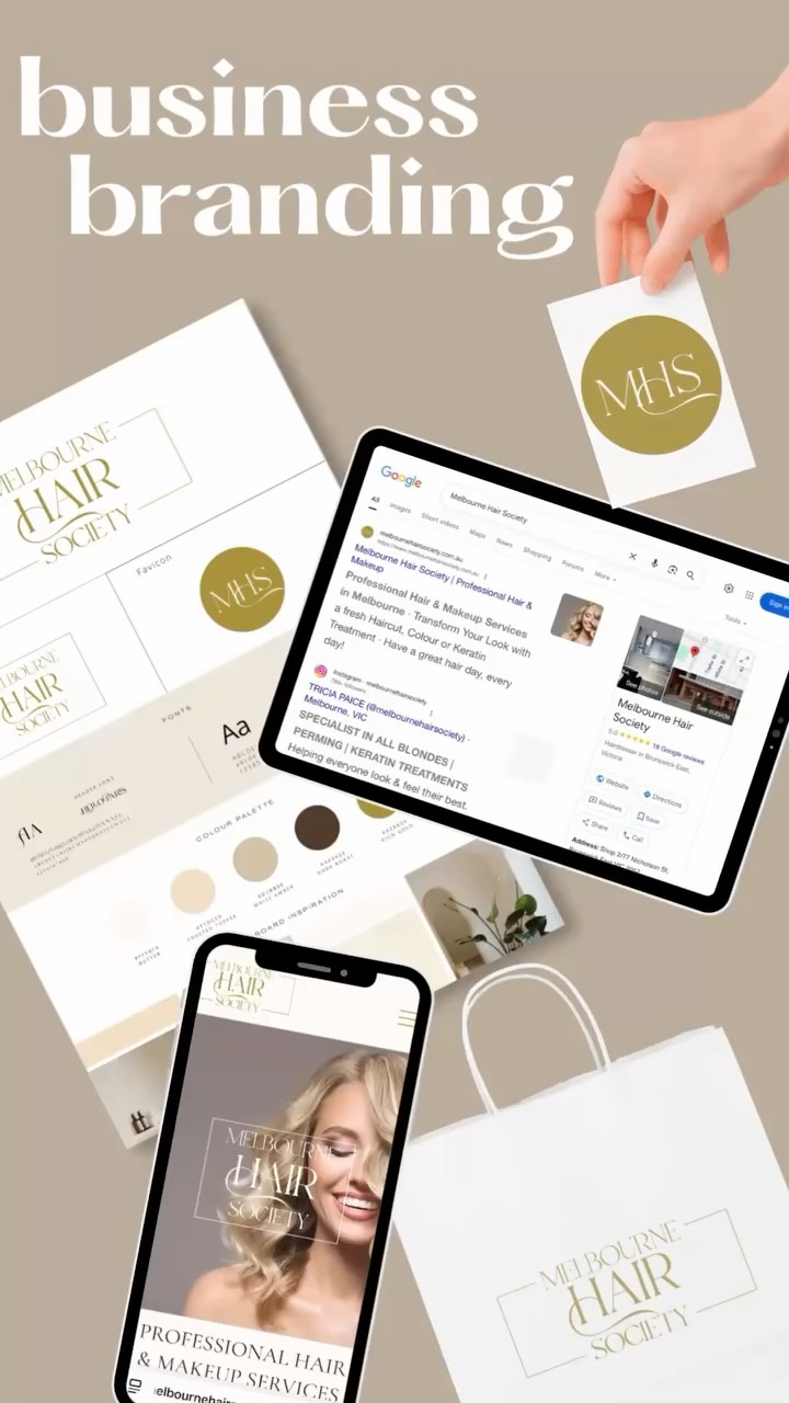 We're thrilled to have worked with Tricia for the second time! Last year, we helped establish her brand and digital presence. This year, we collaborated on a new project, her new baby @melbournehairsociety
We had a blast crafting new branding, logos, the colour palette, typography, and voice. The outcome is gorgeous! 😍 Additionally, we built a new website and fine-tuned her Google Business Profile and Instagram for enhanced digital visibility 💥
#businessbranding #smallbusiness #melbournebusiness #websitedesign #rebrand #melbournehair