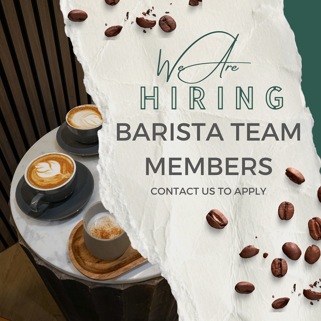 Searching for experienced baristas to support our growing coffee shop situated within the Wellness Lounge. A range of hours and shifts available for the right candidate(s).
Get in touch to discuss and apply.