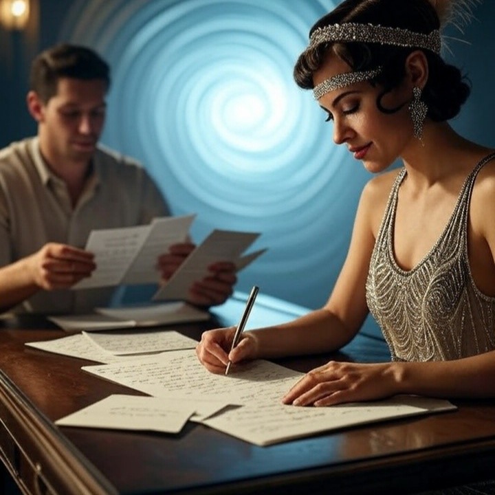 Ever dreamed of love letters that defy time? Picture a glamorous 1920s flapper pouring her heart into notes that magically land in a modern man's world—now personalized just for YOU or your loved one! This isn't just romance; it's YOUR timeless adventure delivered straight to your door. LIMITED PRE-SALE ALERT: Only a handful of spots left before it's gone! Grab massive discounts NOW and gift the ultimate surprise that'll have them swooning across eras. Perfect for anniversaries, birthdays, or just because—link in bio to secure yours! Who needs ordinary gifts when you can give eternal love? Tag your special someone! #EternalEchoesLetters #TimeTravelGift #PersonalizedRomance #LimitedPreOrder #UniqueGiftsForHer #ViralRomanceStory