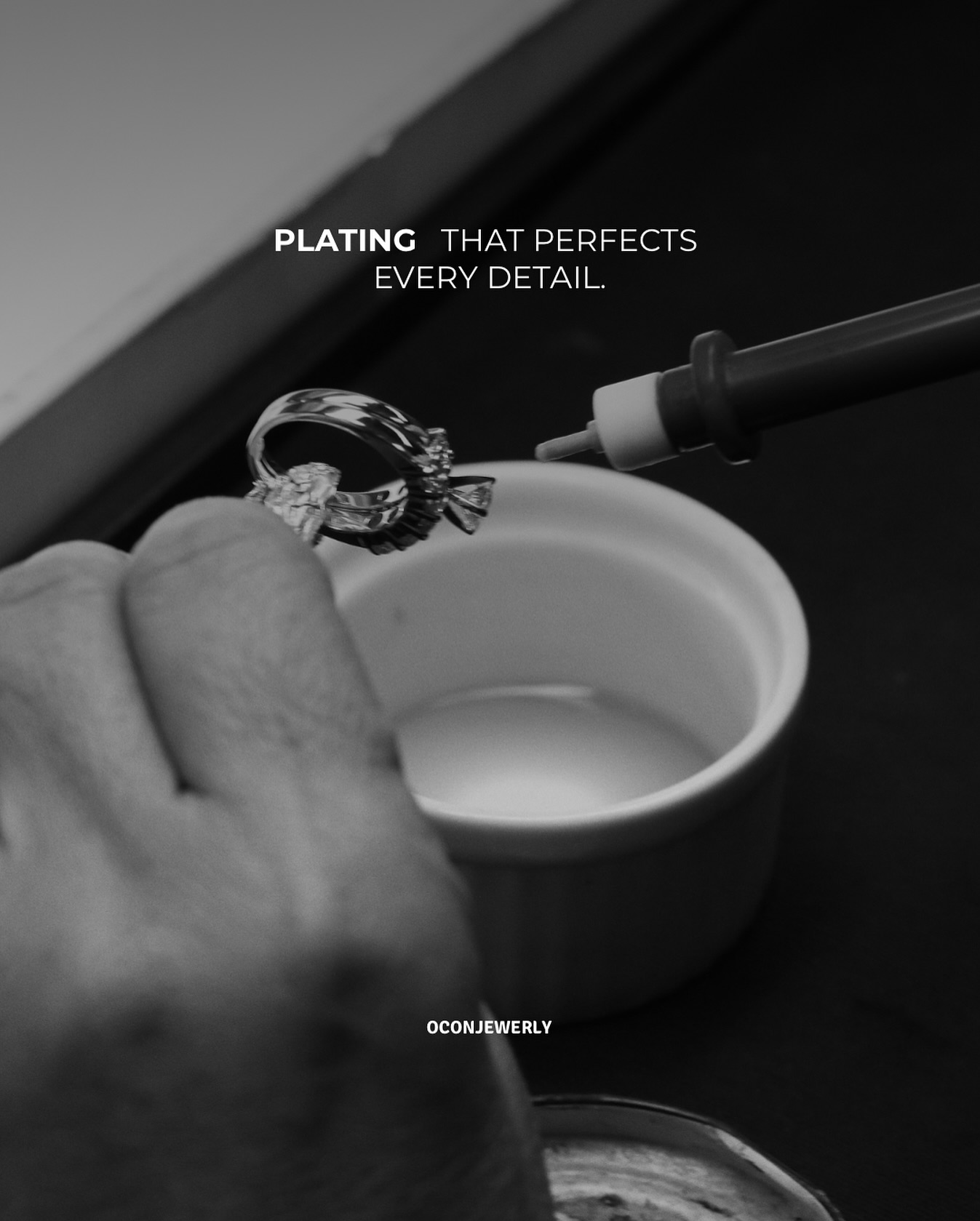 Every detail counts — Our plating process ensures lasting brilliance and flawless finish.
#oconjewelry #goldplating