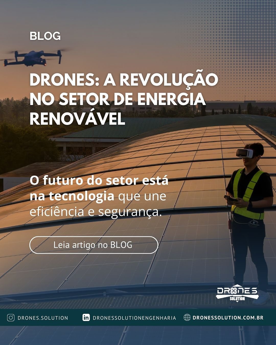 Saiba mais, acesse o nosso blog e leia texto completo www.dronessolution.com.br
#energiarenovavel #dronetecnologia #droneengenharia