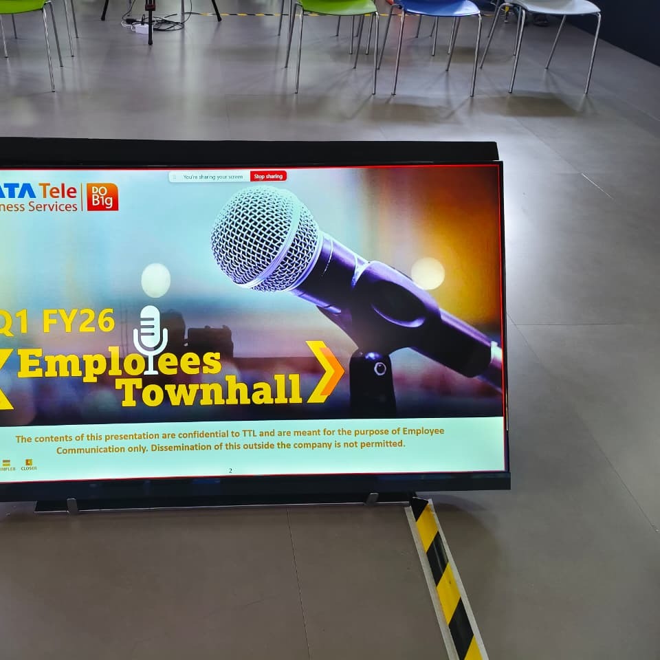 Roxy Event Services facilitating AV and Production for the Tata Teleservices Ltd. Q1FY26 Employees Townhall at Navi Mumbai on 20th August 2025.
www.roxyevents.com