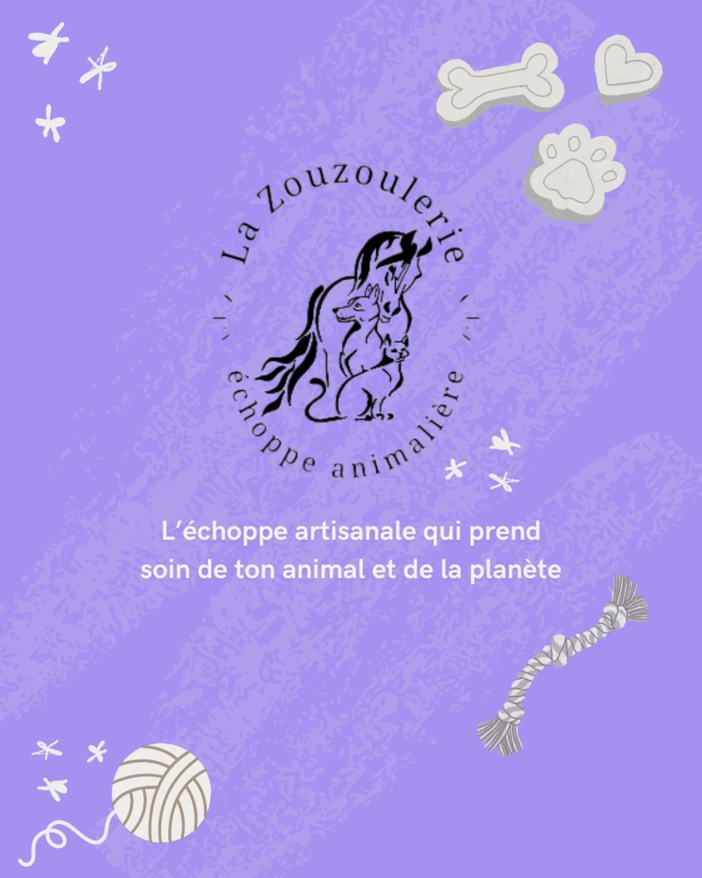 🐾 Bienvenue dans l’univers de La Zouzoulerie : des jouets malins et costauds pour chiens, chevaux et chats, fabriqués à la main à Luzy à partir de matières de seconde main. Ici, rien ne se perd, tout se transforme… en bonheur pour ton Pot’à pattes ✨
#chien #chat #artisanal #madeinfrance #shoplocal #entrepreneurlife