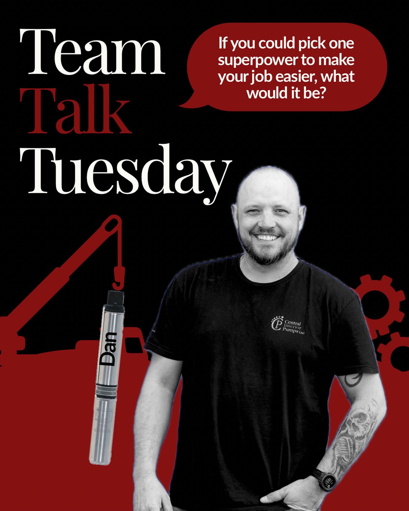 Team Talk Tuesday 🗣️
If you could pick one superpower to make your job easier, what would it be?
Dan says: “X-ray vision, so I’d know exactly what’s happening underground and down the well without having to dig or trip out equipment.”
Now that’s a super power we’d use every single day 👀
What about you - What super power would make your job easier?
#Kamloops #KamloopsBC #KamloopsBusiness #SupportLocal #ProtectorsOfGroundwater #Groundwater #Aquifer #WellPump #WaterSystem #WaterWell #WaterWellDrilling #SubmersiblePump #FranklinElectric #Grundfos #WaterTreatment #WellRehab #WellTesting #RainWaterCollection #Groundwater #Aquifer