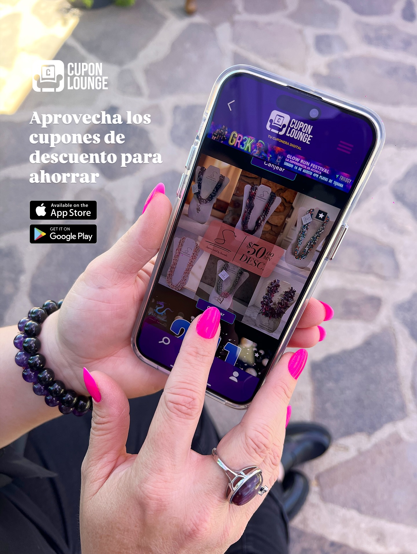 Aprovecha el descuento de @joyeriatextilbysauceda para comprar una de sus piezas de colección.
#cuponlounge #joyeríatextilbysauceda #tijuana #joyeria #cupones #descuentos #apps
