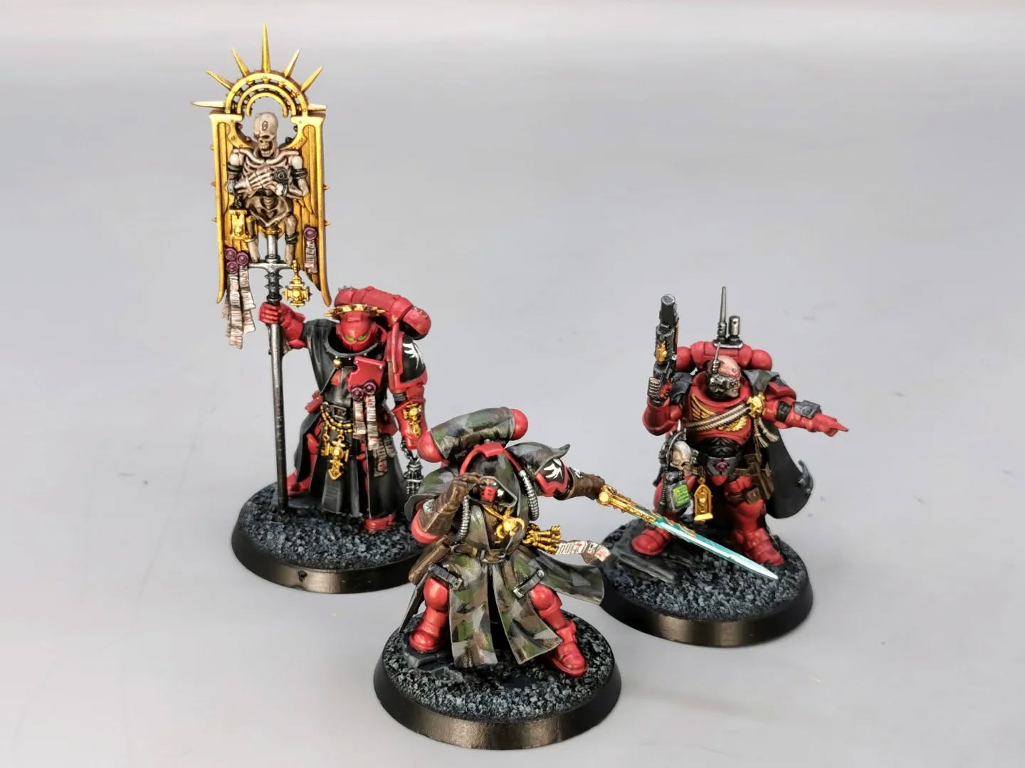 Blood Angel Heroes !
Niveau 2 - Table Top Confirmé, Pièce individuelle pour les trois heros !
Schéma standard
#painting #paintingminiature #miniatures #Gamesworkshop #Warhammer #Warhammer40000 #warhammer40k #Warhammercommunity #warco #bloodangels #bloodangelpainting #bloodangel #bloodangels40k #spacemarines #spacemarinescheme #paintingwarhammer #primaris #primariscaptain #primarisbloodangels #primarispsyker #psykers #phobosarmor # photos #primarischaplain #chaplain #chaplainbloodangels