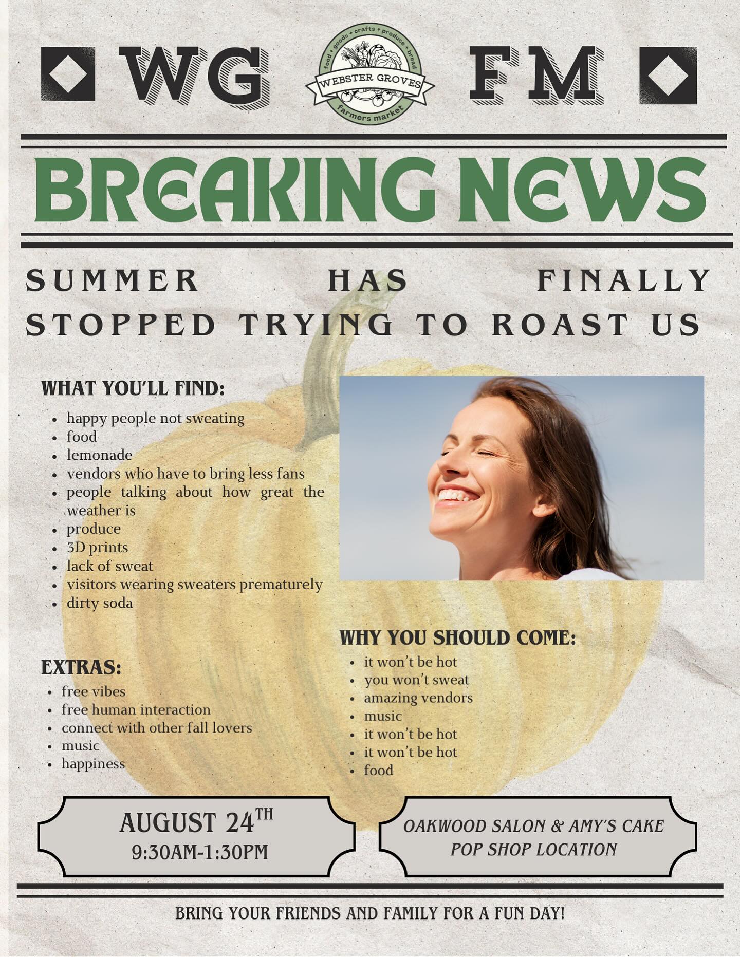 THIS Sunday at @oakwood_salon_aesthetics & @amyscakepopshopandboozybites!