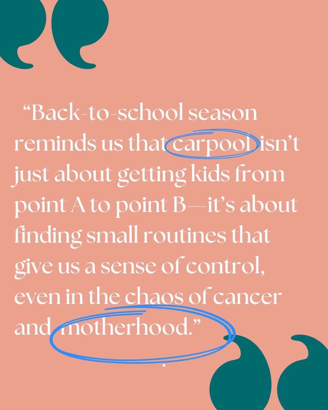 Back-to-school season reminds me why I named my book, “I Can’t Have Cancer, I Have Carpool!”
Because carpool isn’t just about getting kids from point A to point B. It’s about finding small routines that give us a sense of control, even in the chaos of cancer and motherhood.
If this resonates, you’ll love the lessons I share in my book.
Link in bio ⬆️
#momswithcancer #motherswithcancer #carpool