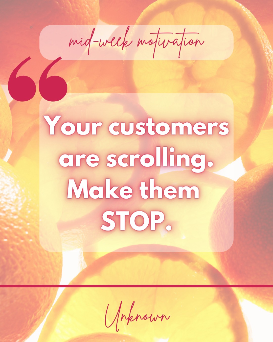 Your customers are scrolling… and scrolling… and scrolling.
The brands that stand out? They stop the scroll. They catch attention. They connect in a split second.
✨ Consistency + creativity = visibility
✨ Authenticity = trust
✨ Strategy = results
This week, think about what makes your content worth pausing for 👀
#marketingagency #socialmediatips #slammm