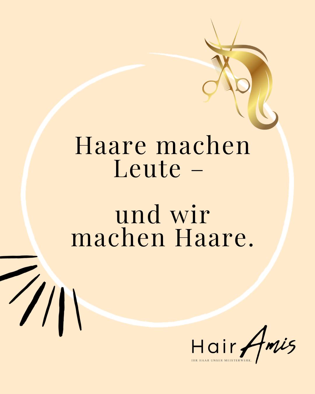 "Haare machen Leute – und wir machen Haare."
Manche sagen: neue Frisur, neues Leben.
Wir sagen: neuer Schnitt, bessere Laune – garantiert!
#FreshCutFeelings #HairAmisCrew