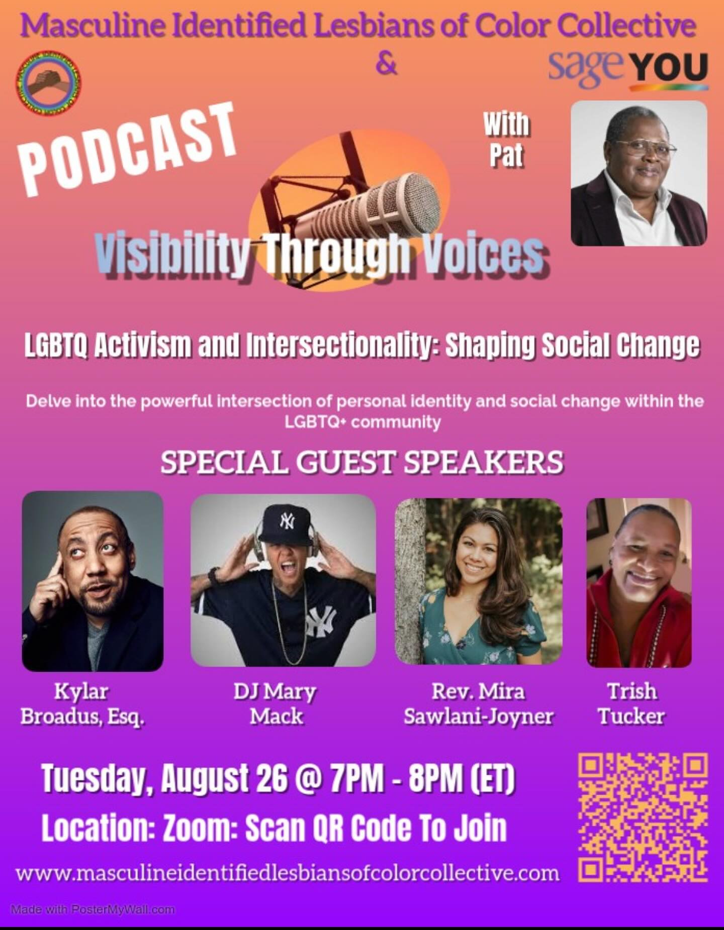 We will NOT…CANNOT be erased LGBTQ history is entrenched in world history! Scan the QR code to join the conversation #strongertogether #visibilitythroughvoices #lgbtq #lgbtqpodcast