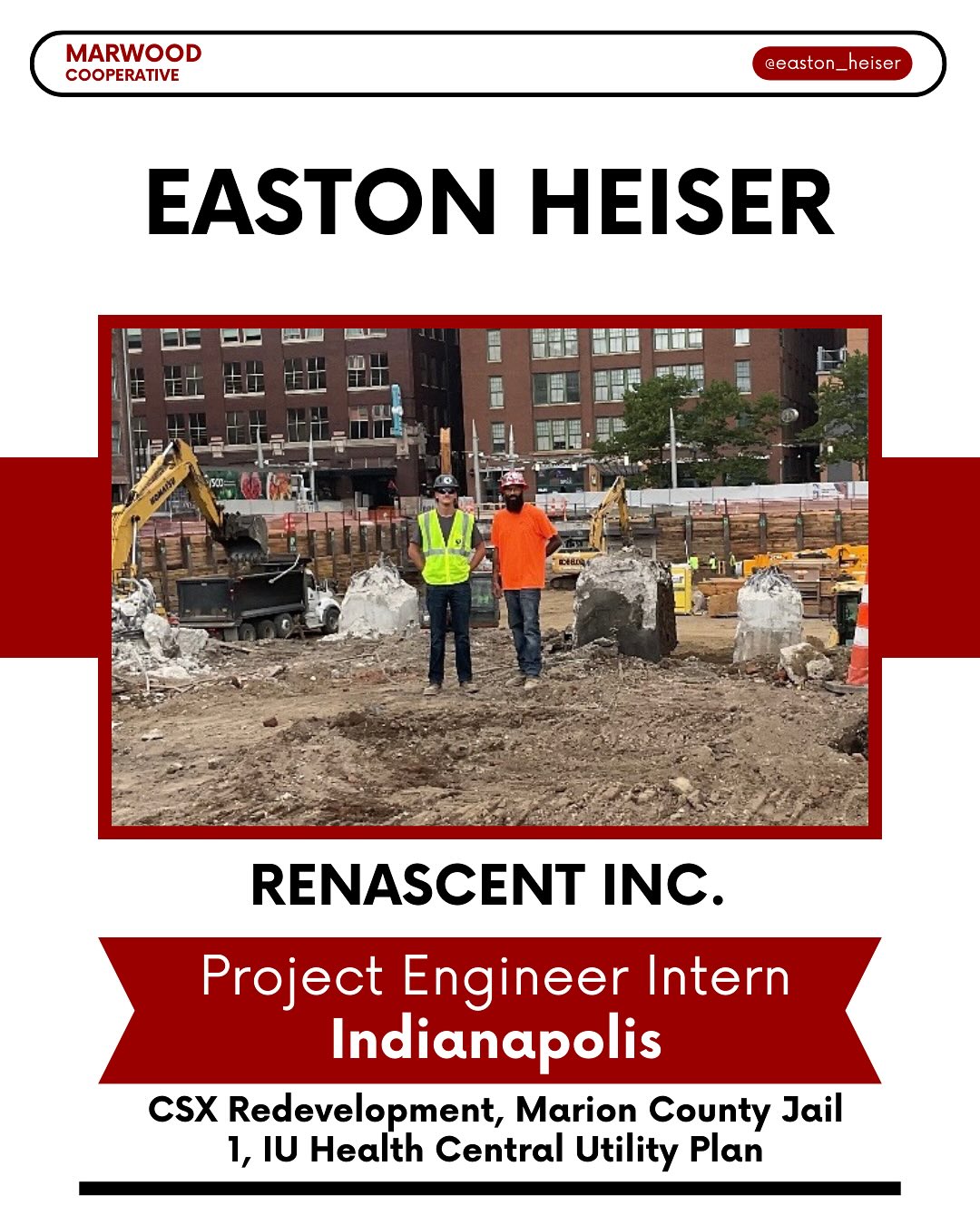 Internship Spotlights!
The Marwood Men were working hard over the summer. As they take those next steps towards their Careers!