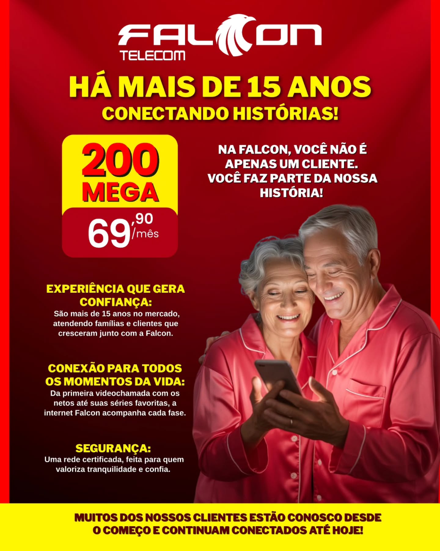 📲 Plano 200 Mega – Família
Legenda curta alternativa:
Internet que acompanha cada fase da sua vida.
Mais conexão, mais momentos juntos.
👉 Assine já 200 Mega por R$ 69,90/mês.