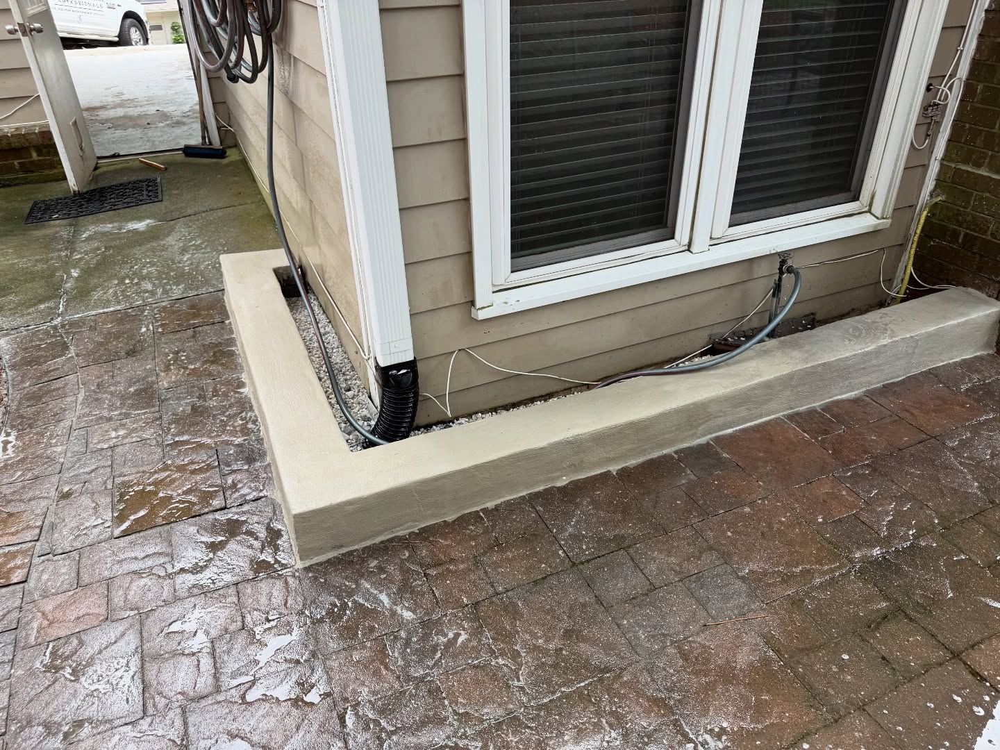 Top 5 most common issues we address: exterior grade being higher than interior slab/interior floor. This causes wood rot, warped floors, bug and critter issues, water infiltration. Here’s one of the solutions that we offer. A moat. @atldrainpros #atl #frenchdrain #construction