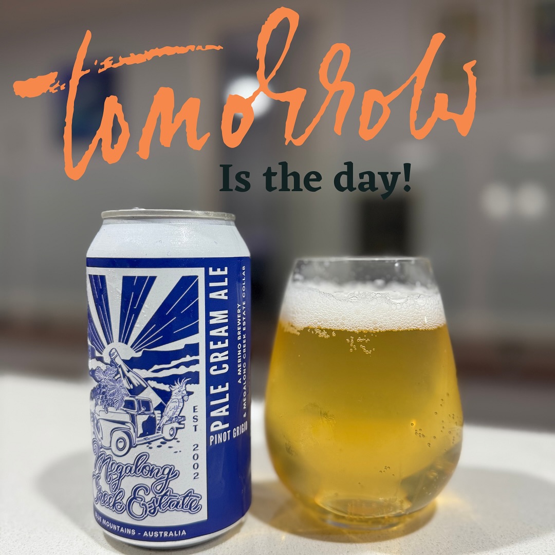 🚨 Beer drop alert! 🚨 Tomorrow we’re serving up our brand-new MCE Pinot Grigio Pale Cream Ale 🍇✨ Come by the cellar door and give it a taste before anyone else! Free sausage sizzle with every beer purchase (or $5 without) 🌭 And the best part? Every bite helps raise funds for Cancer Council research. #megalongcreekestate #megalongcreekestatewines #megalongcreekestatebeer #bluemountains #bluemountainsnsw
