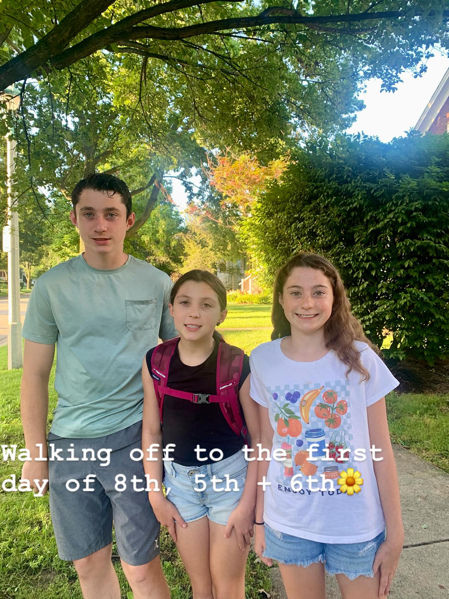 New school year…off to 8th, 6th and 5th!
Love welcoming each new school year with our neighbors🥰