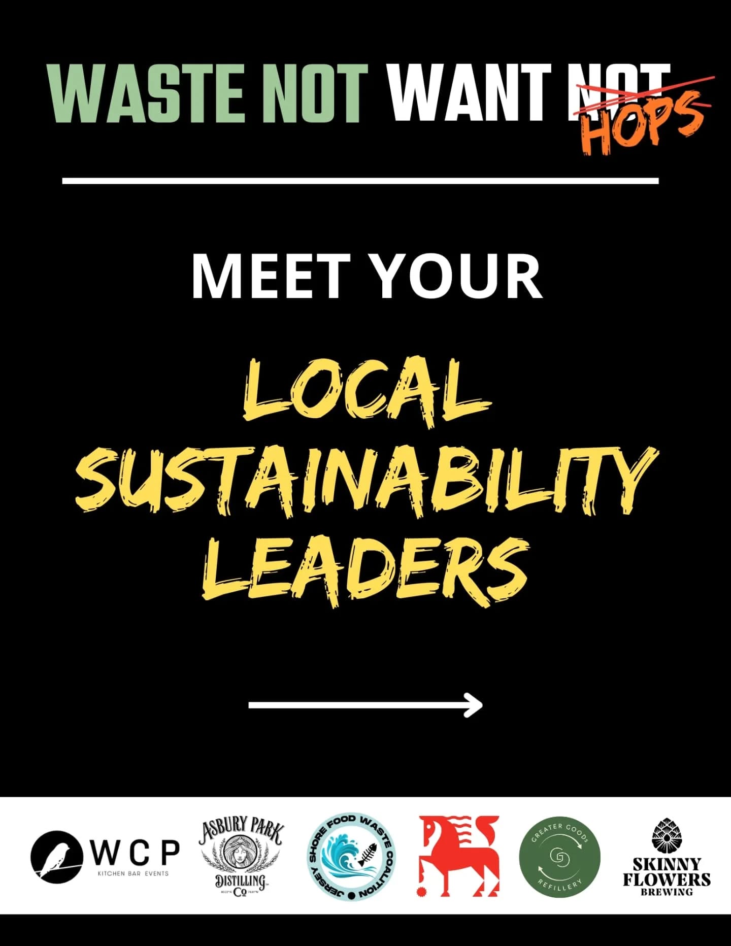 Our lineup is ✨ stellar✨ and we can't wait for you to meet them!
• If you've been wanting to go check out Skinny Flowers Brewing - this is for you
• If you've been curious about learning how to live a more sustainable lifestyle - this is for you
• If you want to meet other locals in the area who prioritize sustainability - this is for you
• If you want your workplace, business, or organization to run a more sustainable operation - this is for you
• If you just want to come meet and hangout with other local community members - this is for you
• If you live in Monmouth County or the surrounding areas - this is for you!
There are NO restrictions to who we want to see next Tuesday - this event is for everyone.
The point is community and that means you!