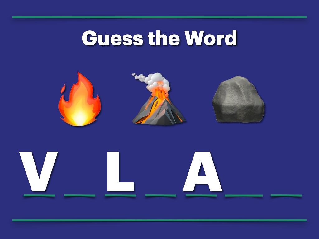 Daily warmup! Can you guess the riddle without using translate?
I sleep for years, then roar with flame.
Mountains of fire, that’s my game.
I spit out smoke, hot rocks I throw,
I’ll give you a second to run, before I blow.
#riddlemethis #warmups #learnenglish #wordgame