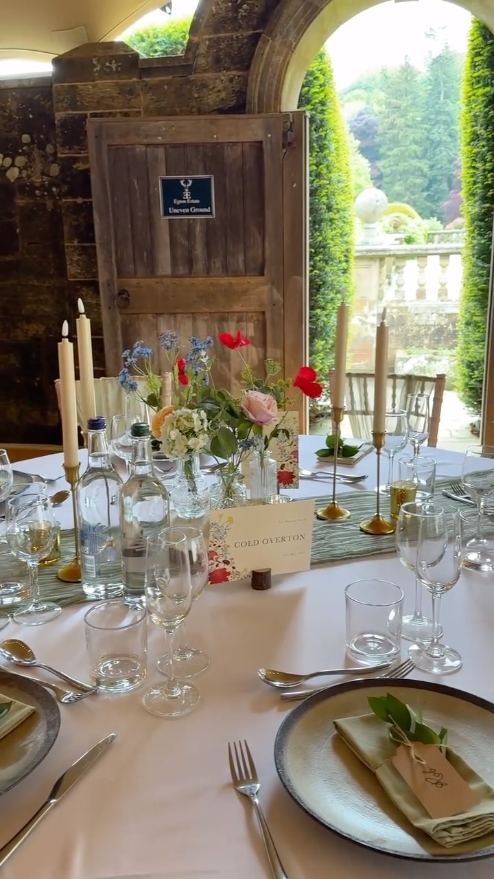 Glimpse of our stunning faux florals creating a wildflower meadow look at the gorgeous @egtonmanorweddings