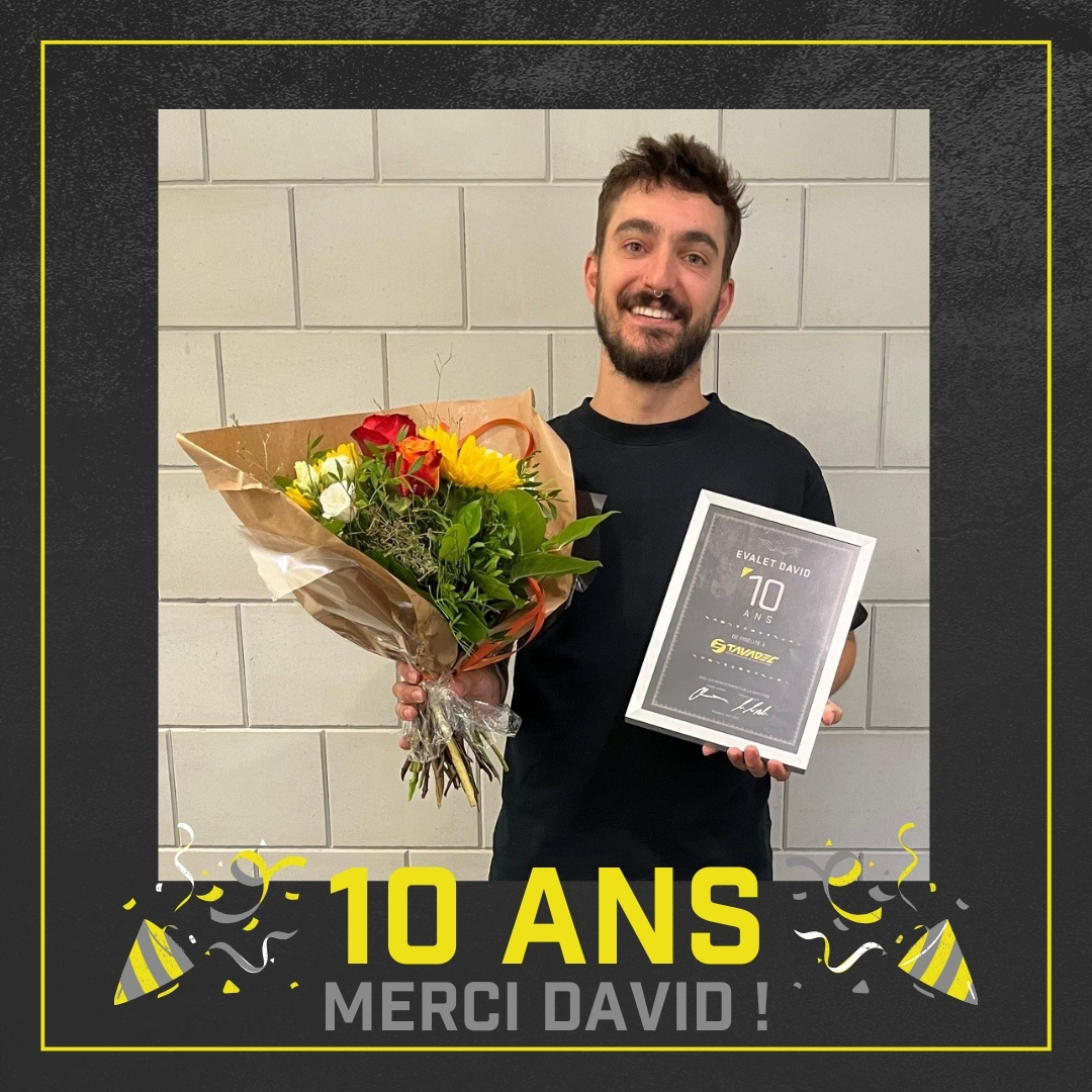 Bravo à David qui fête ses 10 ans dans l’équipe Tavadec ! 🚀
Un grand merci pour cette énergie et la collaboration depuis toutes ces années.
Nous sommes ravis de poursuivre l’aventure ensemble 🙌
#tavadecsa #jubile #10ans #remerciements