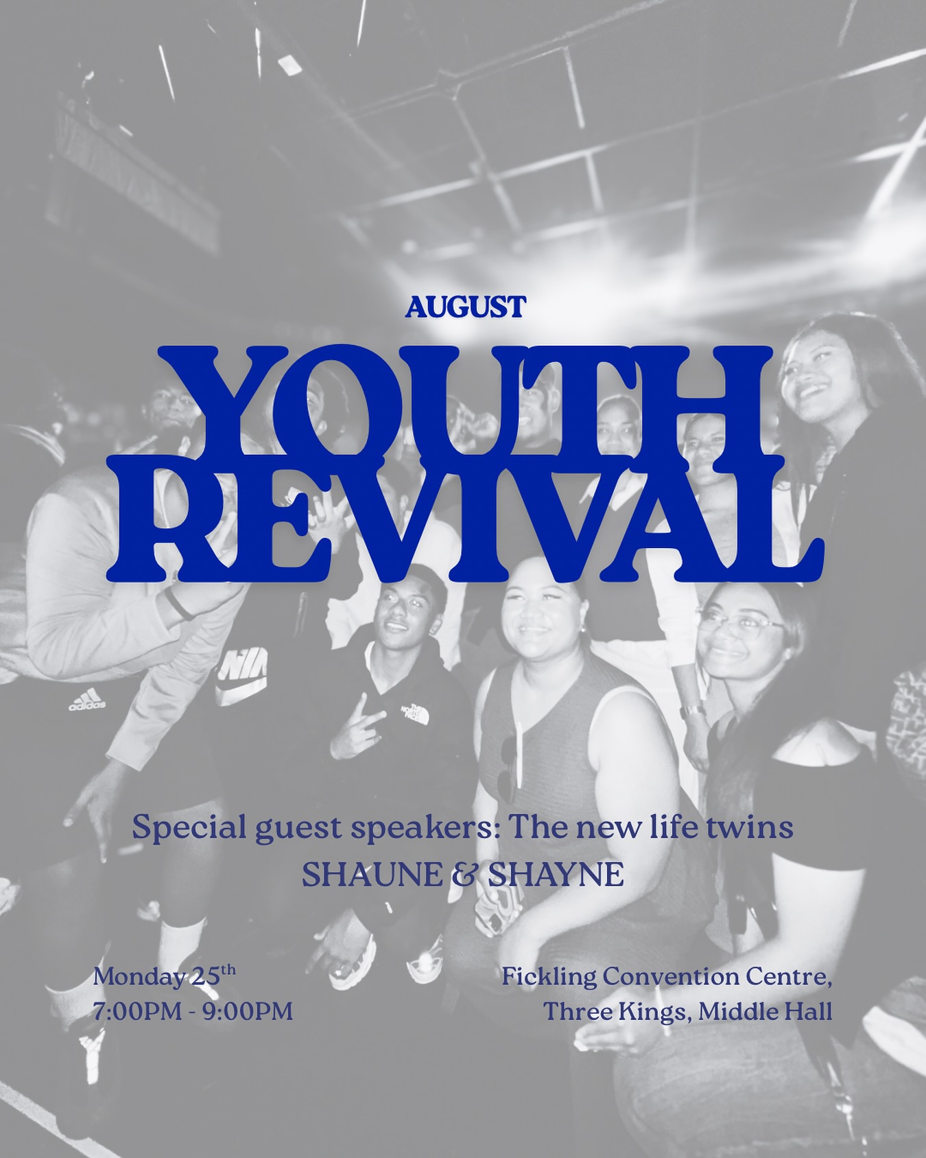 you don’t wanna miss this one🤩 Join us for this months YOUTH REVIVAL NIGHT - Come along and hear from our guest speakers @3tshaune @deafearshayne 🔥