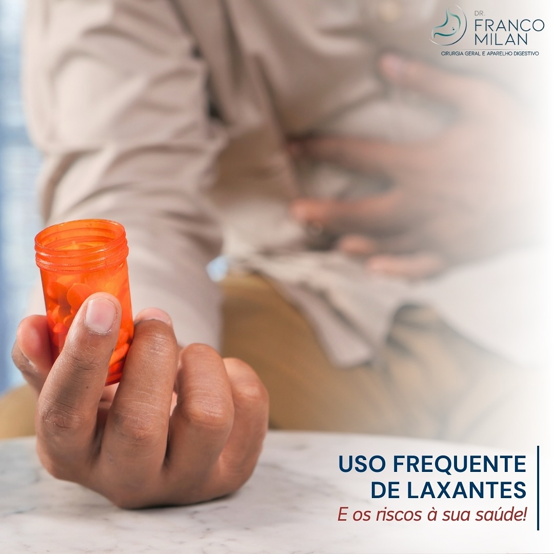 🚨 O perigo do uso indiscriminado de laxantes!
O uso frequente de laxantes sem orientação médica pode causar sérios problemas à saúde.
❌ Alterações no equilíbrio de eletrólitos
❌ Dependência intestinal (o intestino “esquece” de funcionar sozinho)
❌ Dores abdominais e desidratação
❌ Risco de mascarar doenças mais graves
Muitas vezes, a constipação está ligada a hábitos de vida, dieta pobre em fibras, baixa ingestão de água ou até mesmo a doenças que precisam ser investigadas.
👉 Se você sente constipação frequente, procure um médico. O tratamento adequado vai muito além de apenas “forçar o intestino a funcionar”.
📌 Cuidar do seu intestino é cuidar da sua saúde como um todo!
#SaúdeDigestiva #IntestinoSaudável #Constipação #Laxantes #SaúdePreventiva #Medicina #CirurgiaGeral #Gastroenterologia #SaúdeIntestinal #QualidadeDeVida #drfrancomilan