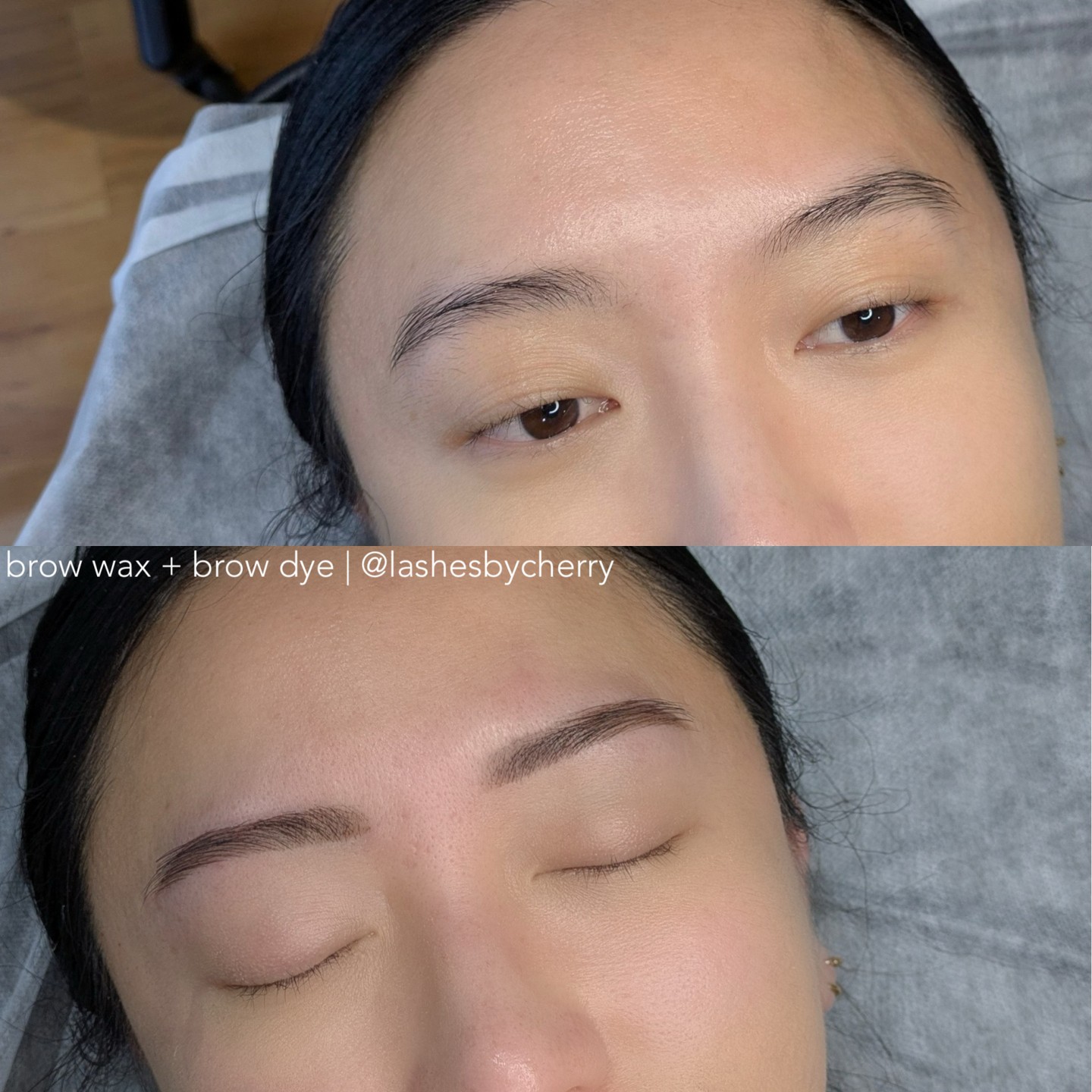 Fresh brow wax + brow dye to even out the natural brows 🫶🏻
DM / text to book in your appts for September & October!