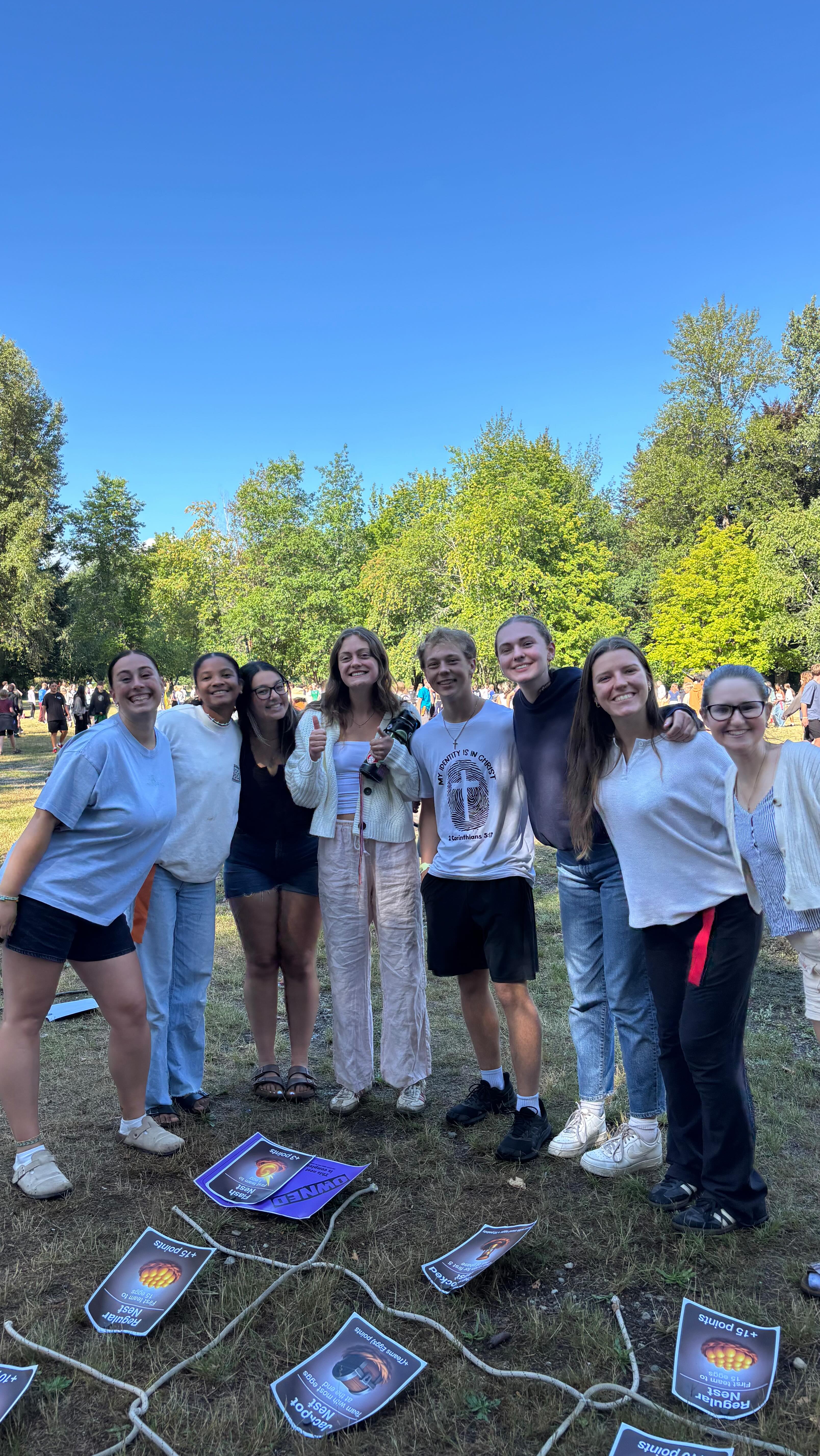 This mornings wide game at Teen 2! The sun is shining and we are ready for a great day ahead.