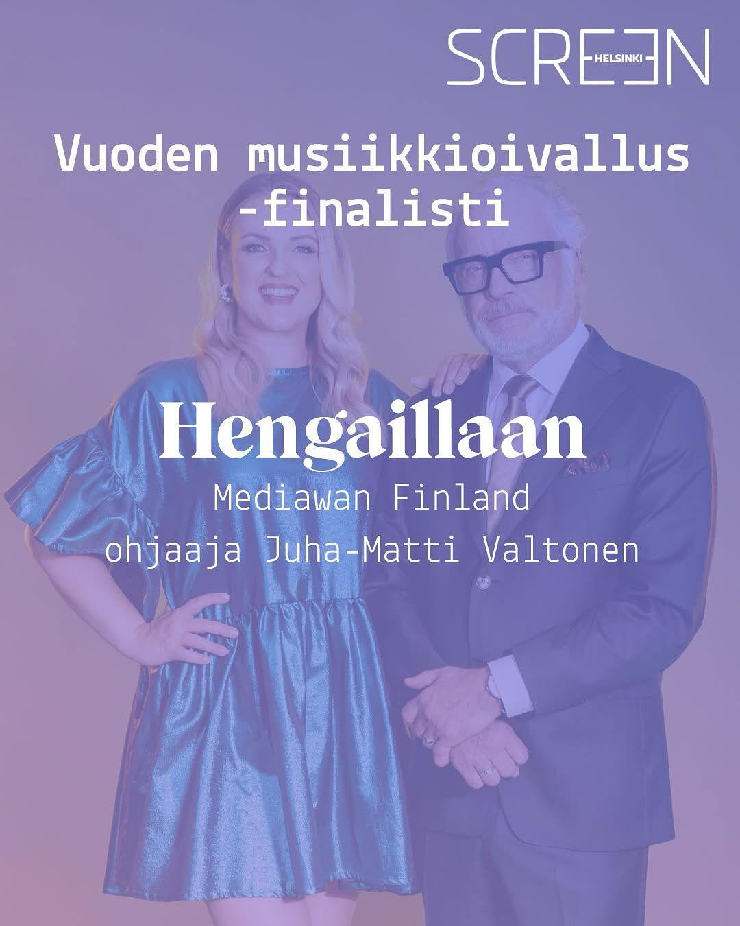 Gramex on julkaissut Vuoden Musiikkioivallus -palkintoehdokkaat
Ehdolla ovat:
⭐ Aurinko laskee Lemmenjoella (Danish Bear Productions, ohjaaja Juho-Pekka Tanskanen)
⭐ Hengaillaan-ohjelmasarja (Mediawan Finland, ohjaaja Juha-Matti Valkonen)
⭐ Parantaja (Fire Monkey Productions Oy, ohjaaja Marja Pyykkö)
⭐ Shadowland (Bufo Oy, ohjaaja Otso Tiainen)
Vuoden musiikkioivallus -palkinnon myöntävät musiikin tekijänoikeusjärjestöt Gramex ja Teosto sekä näiden yhteinen, av-musiikkiin keskittynyt palvelu AV Music. Voittaja julkaistaan 5.9.2025 järjestettävässä audiovisuaalisen alan Screen Helsinki -tapahtumassa, jonka järjestää Audiovisual Producers Finland - APFI