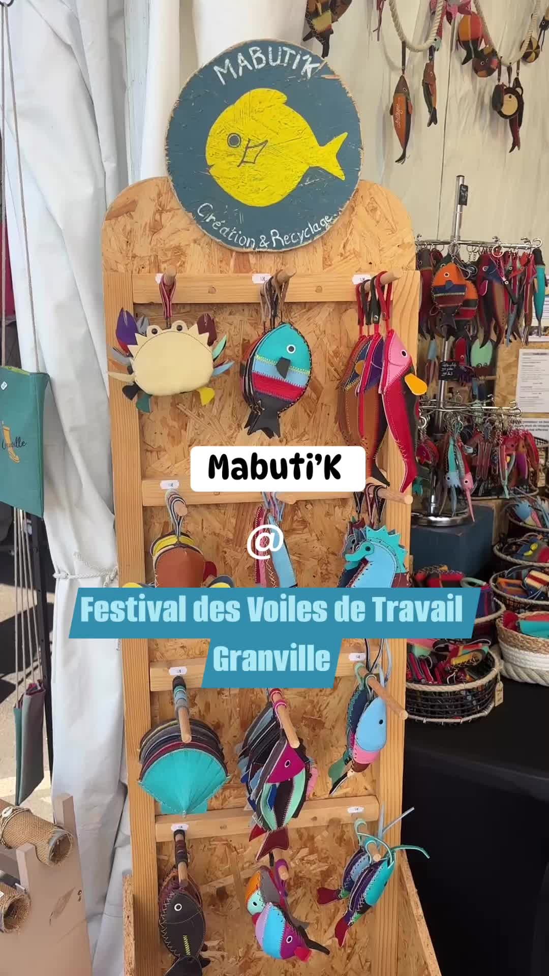 Retouvez notre stand à Granville du 20 au 24/08 #poisson #recyclage #chutesdecuir #Granville #granvilleterreetmer