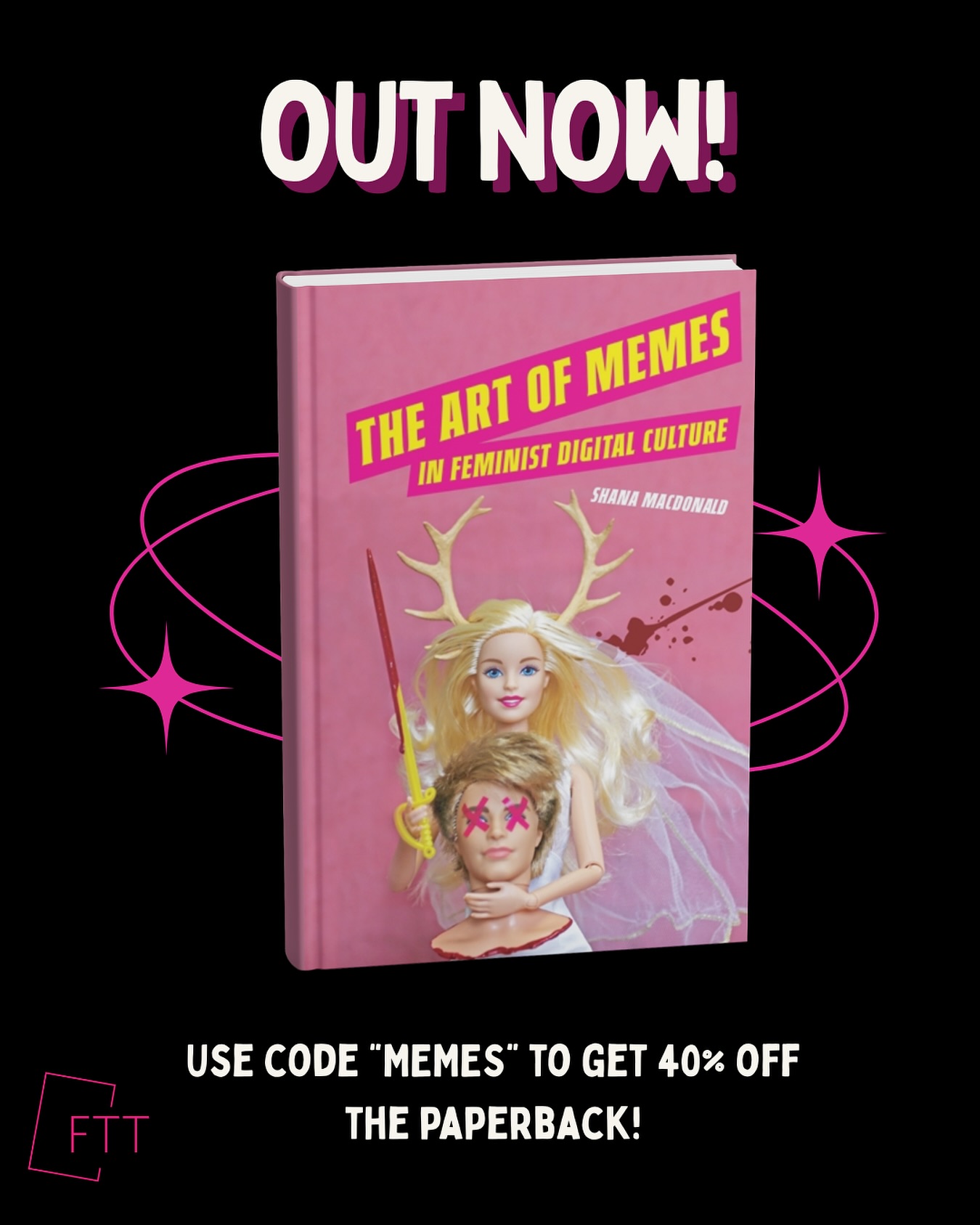 Today’s the day! “The Art of Memes in Feminist Digital Culture” by Dr. Shana MacDonald is officially OUT NOW. Head to the link in our bio to purchase a copy, and use code “MEMES” for 40% off the paperback!
In “The Art of Memes in Feminist Digital Culture”, Shana MacDonald argues that memes are a unique medium of communication that both respond to and reflect the current cultural moment. By considering feminist and queer memes as a medium, she sheds light on how they operate within contemporary digital culture as a beacon for online public discourse that pushes against dominant norms.