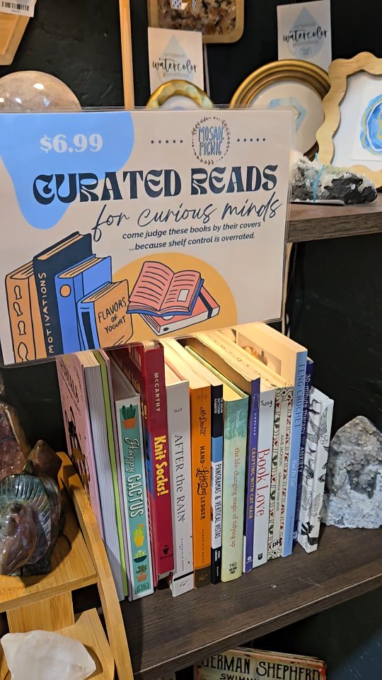 ✨ Restock at Painted Tree Scottsdale B38! ✨
Our booth is freshly restocked and ready for browsing 💫 This time, we’ve added something extra special:
🌵 Arizona Treasure Rock Collection – a handpicked mix of local stones and crystals, perfect for collectors, creatives, and desert dreamers.
📚 Curated Finds: Books – gently loved and thoughtfully chosen reads, ready for a new home and cozy corner.
Plus, all your Mosaic Picnic favorites are back in stock! Swing by our corner booth at Painted Tree to see what’s new, dig through the treasures, and maybe even find your next obsession.
🪨📖✨ Where art, nature, and creativity meet.
#PaintedTreeBoutiques #ArizonaRocks #CrystalCollectors #DesertVibes #ShopSmallArizona #CrystalCommunity #BohoHomeDecor #IntentionalLiving #CrystalMagic #ShopPaintedTree #MindfulDecor #NatureInspiredLiving #CuratedBooks #BookLoversOfInstagram #LocalLoveAZ #ShopSmallFinds #MosaicPicnic