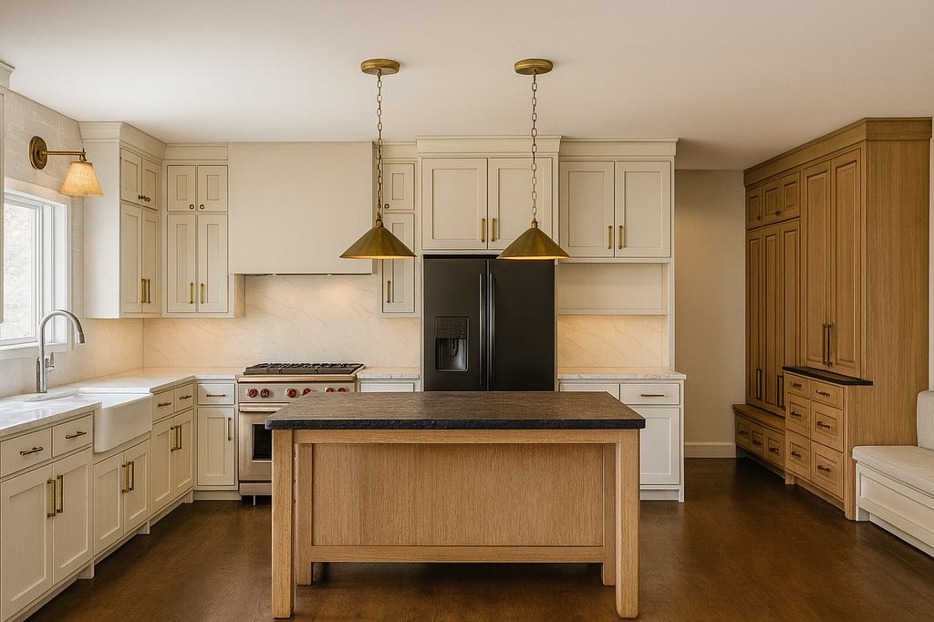 Swipe to see the behind the scenes of our design process for this kitchen and dining remodel! Can’t wait for it to come together!
3D modeling by @saylor.in.studio