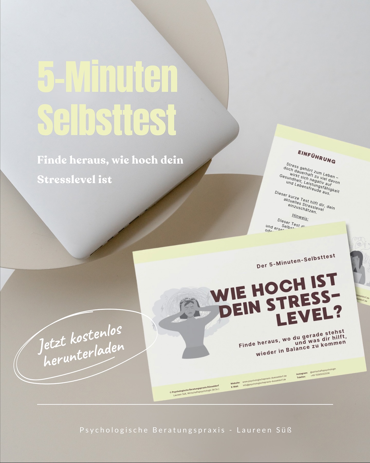 📌 Stress gehört zum Leben - doch zu viel davon belastet Körper und Psyche.
Oft vergisst man im Alltag kurz innezuhalten und bei sich nachzufühlen.
Mit dem kostenlosen 5-Minuten-Selbsttest kannst du schnell herausfinden, wie hoch dein Stresslevel aktuell ist und wo du ansetzen kannst, um gegenzusteuern.
💻 Jetzt kostenlos auf meiner Website herunterladen!
🔗 Link in Bio
#wirtschaftspsychologie #psychologischeberatung #stressmanagement