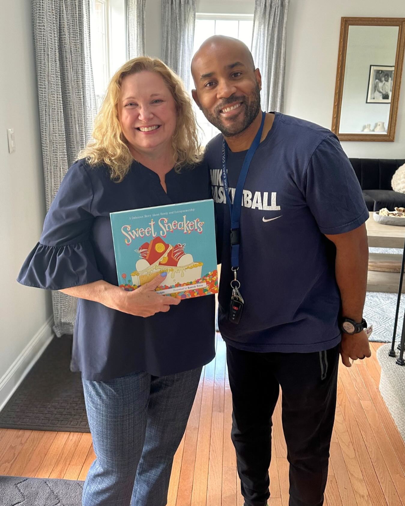 This was last fall…..
My very first sale. Who knew she was a serial entrepreneur. I was motivated by her story and professionalism to stop procrastinating and actually step out there. Thank you @angelamedina.design . Oh, and she does amazing work customizing closets and spaces. I only have a few copies of Sweet Sneakers left, hurry over to majorbridges.org/shop to get your signed copy. ✌️