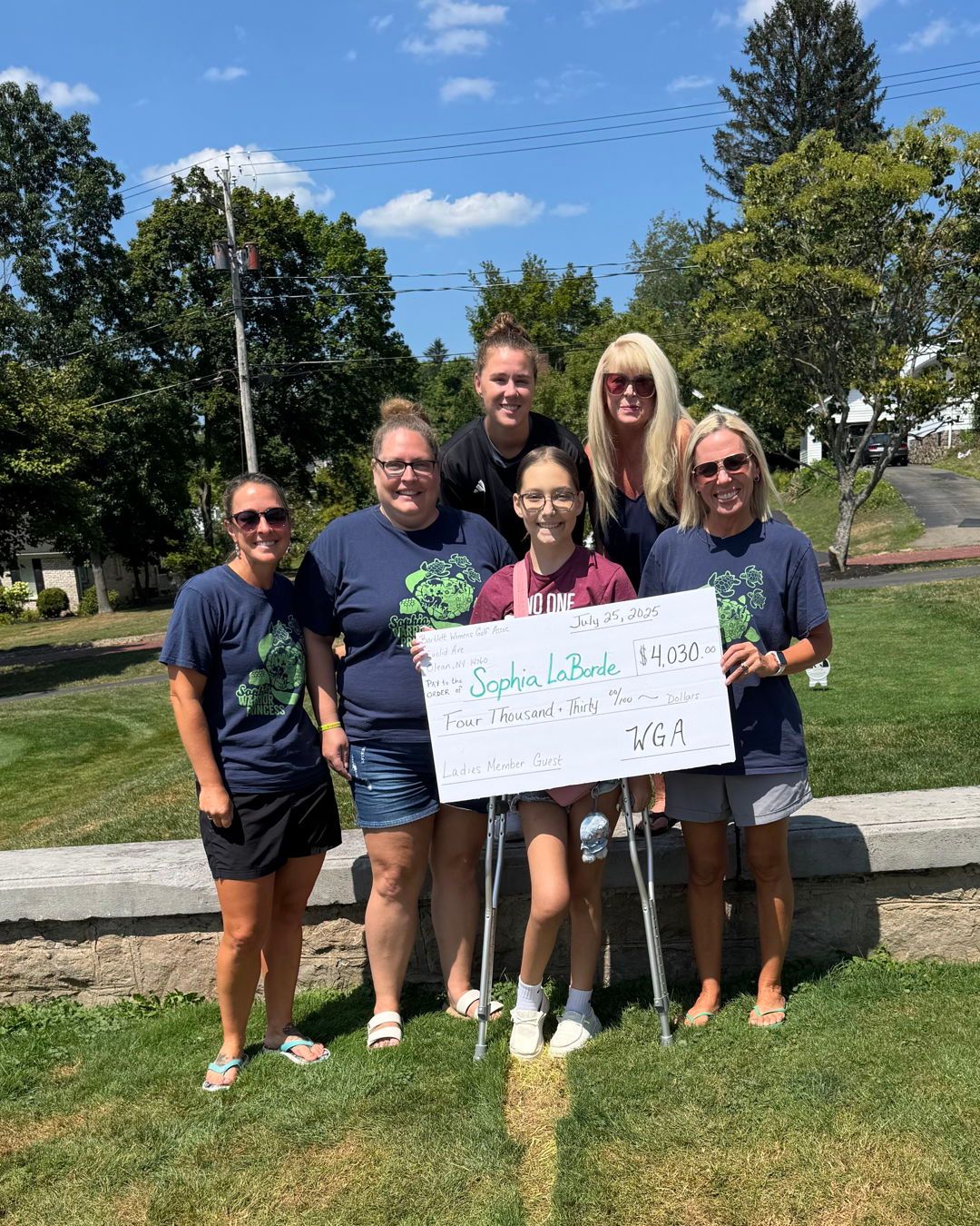 This year’s Ladies Member Guest was a great success. Every year the money holes are set up to support local charities. This year those holes, the CPL drone drop, and basket raffles all went to support Sophia LaBorde. Sophia is an Olean High School student, who continues to battle a rare form of cancer called Hepatocellular Carcinoma. Sophia has been accepted into a clinical trial in Pittsburgh. The LaBorde family is very grateful for all the support we have given them. This year they were gifted $4,030 to help them with this fight. We want to thank everyone for participating, donating, volunteering, or being a hole sponsor for this event. We appreciated all who supported the “ Come on Barbie, Let’s go Par-Tee” Member guest. You are all truly amazing.