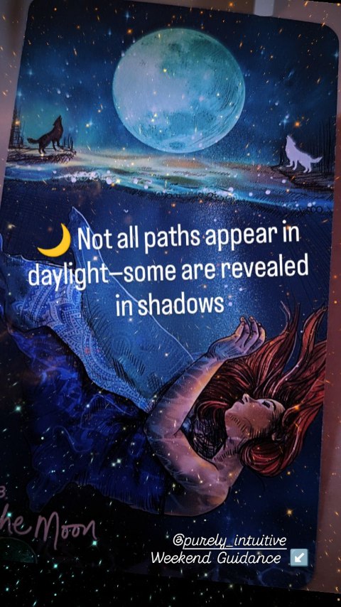 🌕 Weekend Guidance
XVIII The Moon
The Moon appears when the path feels hazy—when you’re doubting your choices, ignoring your intuition, or feeling caught in a space in-between.
This card reminds you that not everything is meant to be crystal clear immediate & in bright daylight. Some truths are revealed only in shadows, inner whispers, in destiny.
✨ If you’re feeling dululu or unsure this weekend,
The Moon asks you to pause. Breathe. Listen to the subtle draw of your intuition. Trust that the answers are already appearing- beyond the veil of illusions.
... Even if you're unsure now- trust your heart will find a way
Revelation will come—not from panic--but from honoring the mystery of your higher path unfolding. 🌙
Comment below and share what The Blue Moon is showing you tonight.
#tarotreading #cardslinger #decisions #intuition #energyalignment #fullmoonreadings #thirdeyetribe #clairvoyantcoach #consciousliving #empaths #pisces♓️