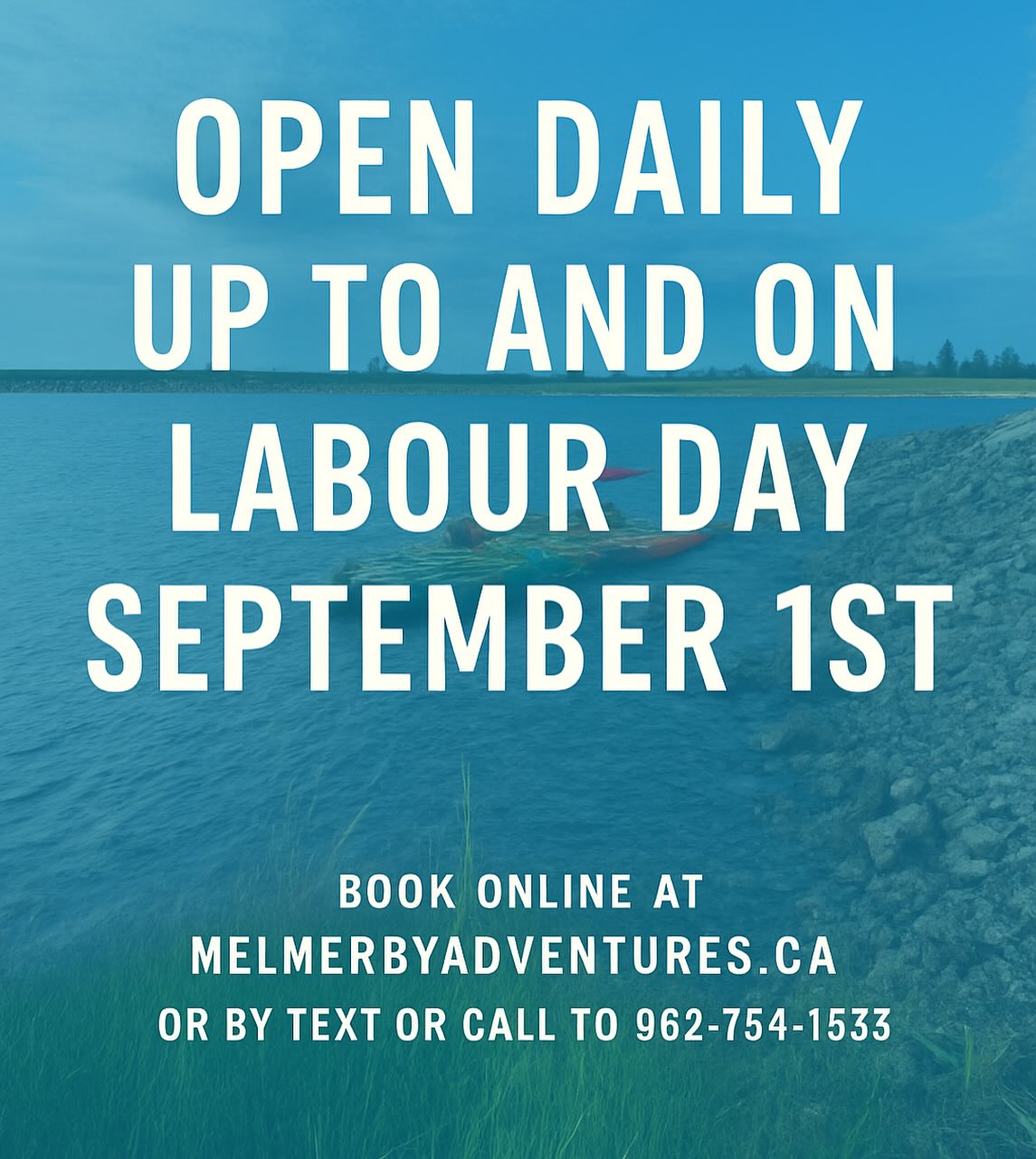 It’s that time of year again when people start asking how long we’re open for… ⛱️☀️ It all depends on the weather after Labour Day, but we can say for sure we’ll be here daily right up to and on September 1st! 🚣♀️🌊 #melmerbybeach #LabourDayWeekend #novascotiasummer