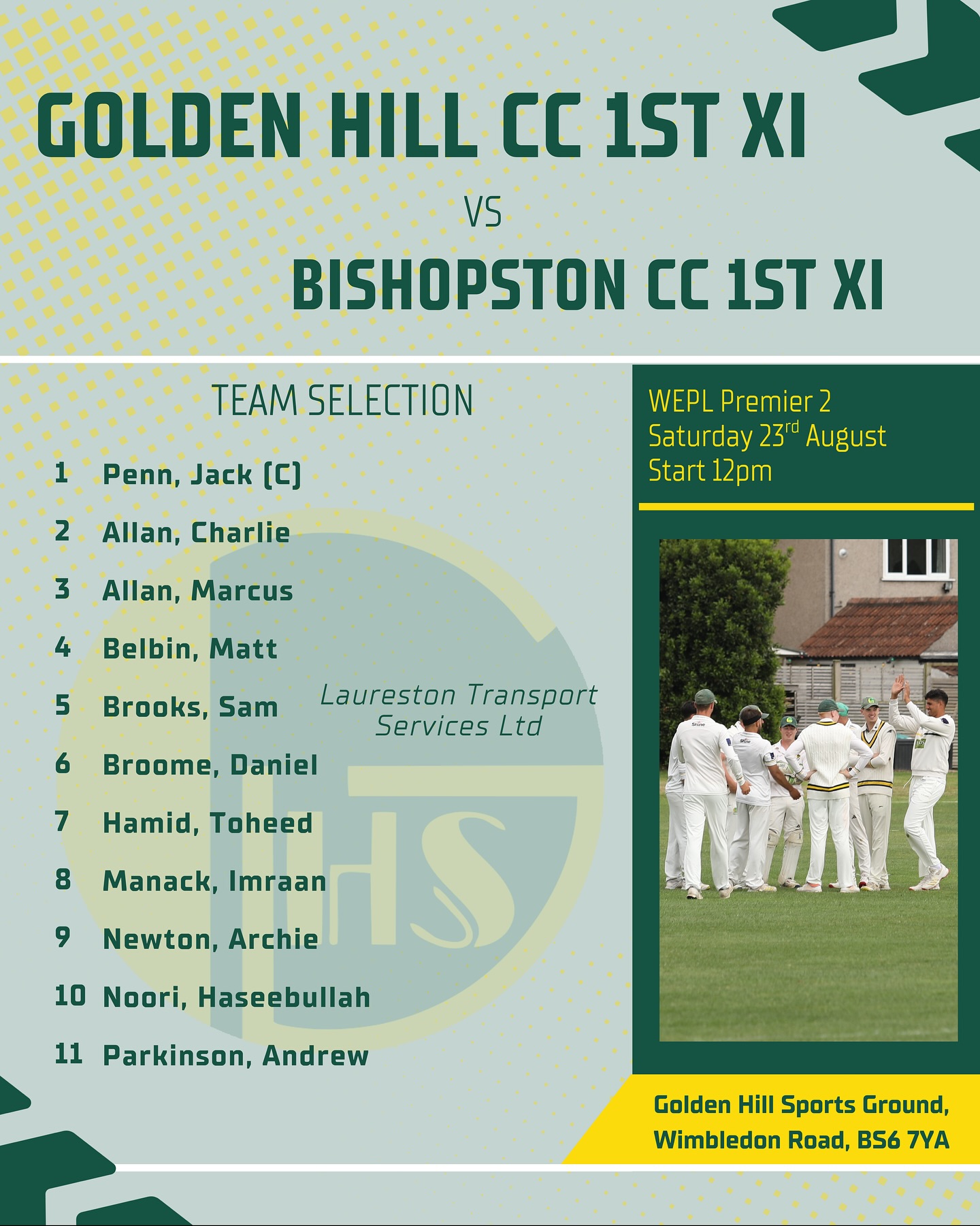 It’s the penultimate week of Saturday league cricket! Let’s make it count 👊💥