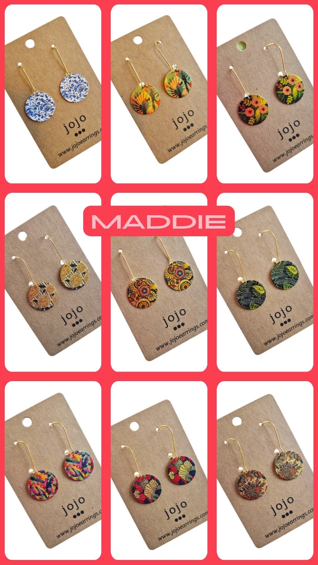 A small selection of our Maddie Range.