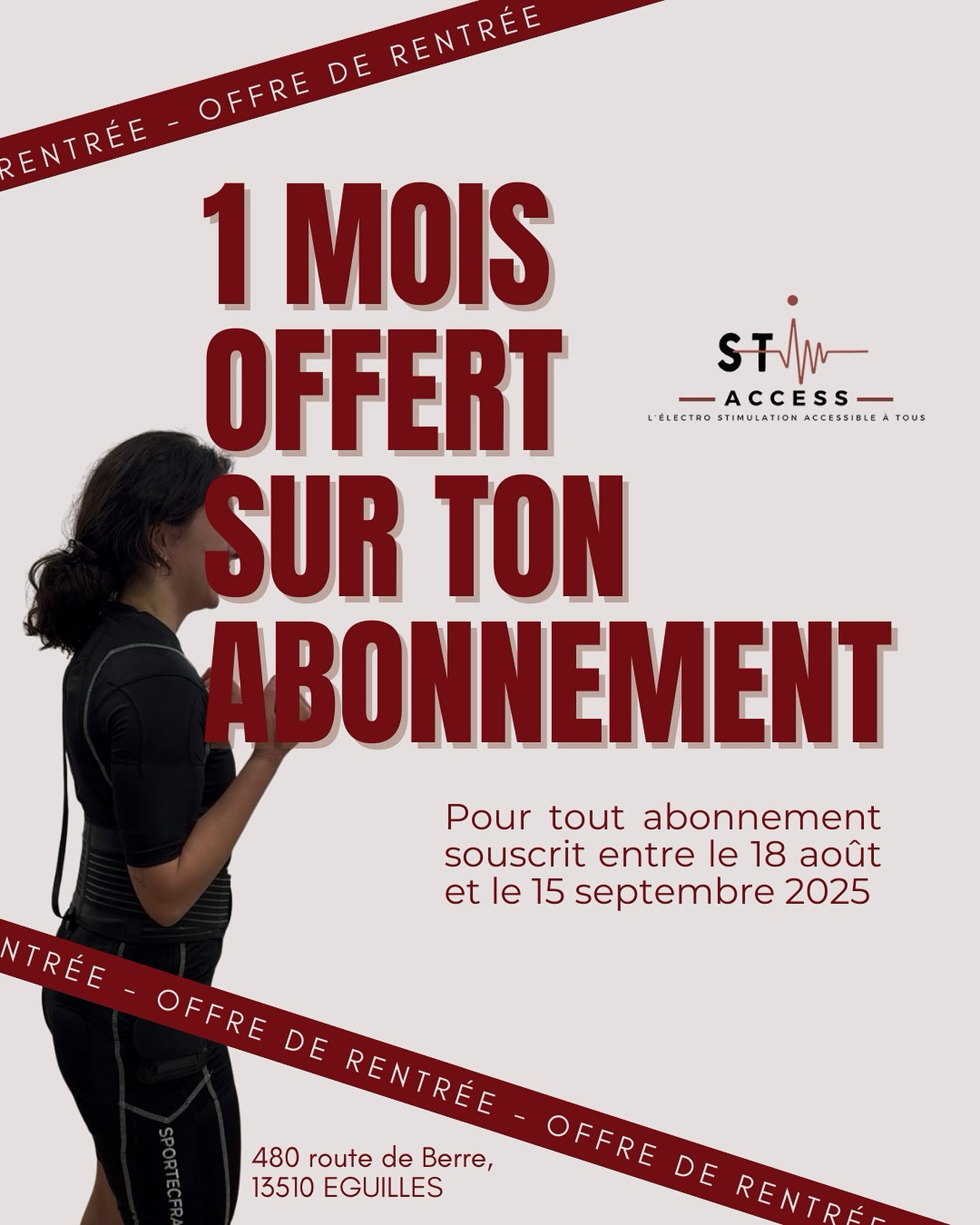 ALERTE OFFRE DE RENTRÉE 🔔
Du 18 août au 15 septembre 2025, on t’offre 1 mois sur ton abonnement STIM ACCESS ✨
STIM ACCESS, c’est le studio 100% autonome géré par IA🤖
Pour 59,99€ par mois seulement, vous avez un accès illimité à notre studio 💪🏼
#pertedepoids #stimaccess #gym #sports #salledesport #musculation #renforcementmusculaire #tonification #anticellulite #sportbienêtre #stimaccess