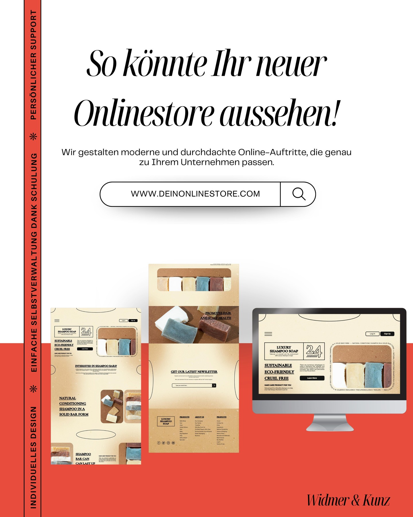 So könnte Ihr neuer Onlinestore aussehen.
Modern, verkaufsstark und individuell auf Ihr Business abgestimmt – ganz ohne Standard-Vorlage.
Sie möchten einen Onlineshop, der nicht nur gut aussieht, sondern auch verkauft?
Dann lassen Sie uns Ihren neuen Store gemeinsam umsetzen.
Jetzt unverbindlich beraten lassen.
#onlineshop #widmerundkunz #ecommerce #wixstore #branding #verkaufsstark #webagentur #basel #shopdesign #sichtbarkeit