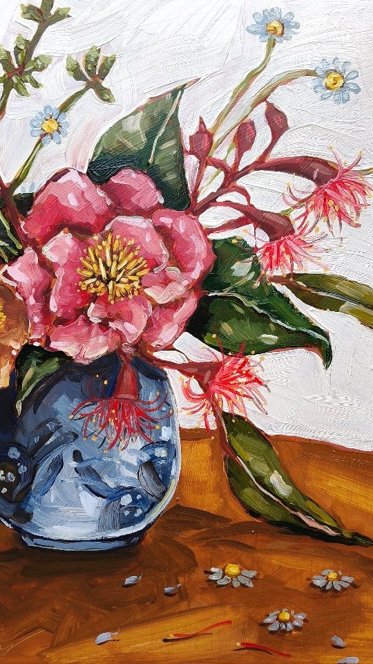 Today I trialled locking away my phone to see if it helped with my ability to focus and not get distracted...
I managed to complete a whole painting, so it was a pretty successful afternoon! I never usually paint this fast, so I'm not sure if I was just having one of those really rare creative days, where the painting just flowed. Or if the lock box really worked.
This piece is destined for the @dangerousfemales x Australian Artist Collective fundraiser spearheaded by @katequinnart next month at @vacant_assembly in Brisbane.
52 artists are donating paintings to be auctioned and Kate is creating a bunch of merchandise with our designs to sell as well! All in the name of raising much needed funds for domestic violence victim survivors.
Last year this initiative was amazing so I can't wait to see what this year brings!!