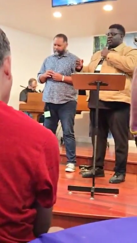 Friday night communion
Kinship Kampmeeting 2025
Sierra Chapel, La Sierra University