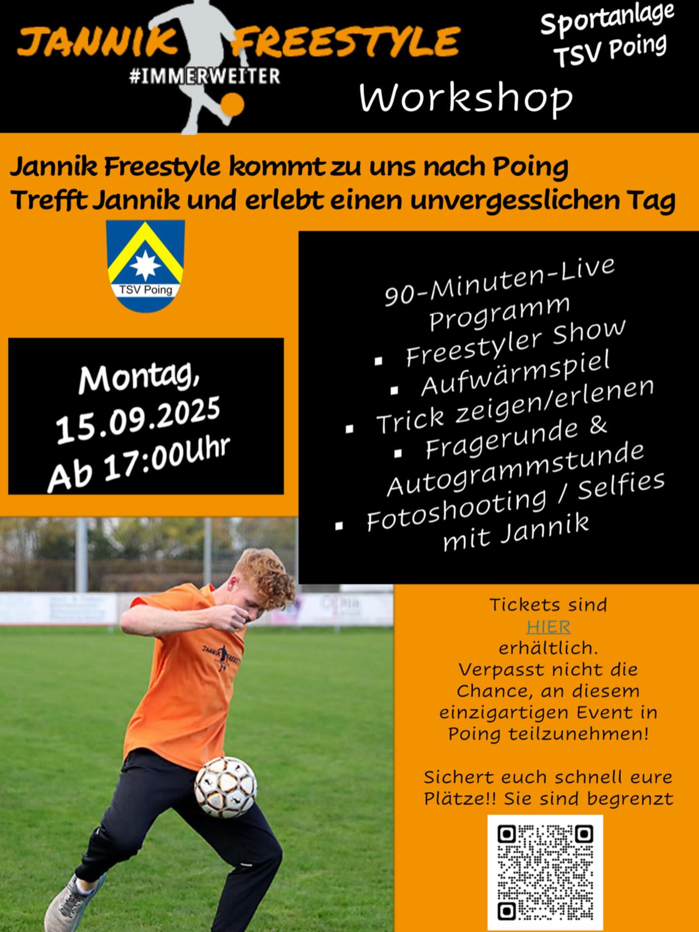 Am 15.09 bei uns in Poing🔵🟡🔥 @jannikfreestyle