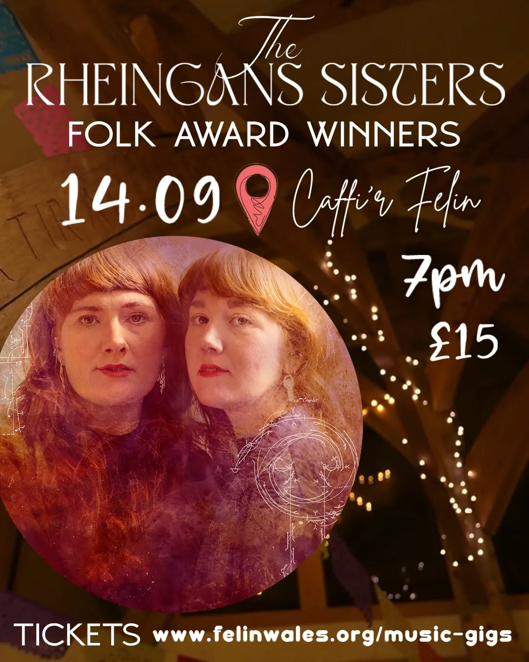 Join us for an evening of fantastic Folk Music in the Cafe with Award Winning Folk artists The Rheingans Sisters!
For more information and to purchase your tickets go to our website (link in our profile or search the below)
https://www.felinwales.org/event-details-registration/the-rheingans-sisters
Soft Drinks and Local beers will be sold at the venue during the event.
Doors open for 6.30pm for a 7pm start!
Spread the word with family and friends!
...
Ymunwch am noson o gerddoriaeth fendigedig yng Nghaffi'r Felin gan The Rheingans Sisters mis Medi yma!
Fwy o wybodaeth ac I archebu tocynnau i'w weld ar ein gwefan ~ linc ar ein proffil.
Mi fydd diodydd meddal a cwrw lleol ar werth, drysau'n agored am 6.30 i gychwyn y gig am 7yh.
Rhannwch y gair â theulu a ffrindia!
