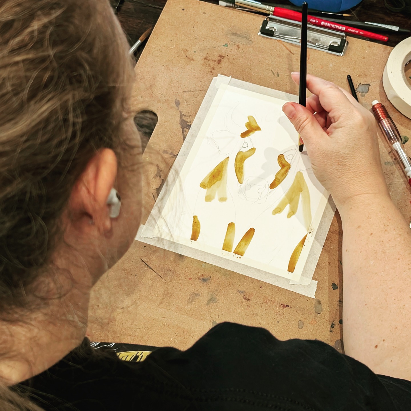 Putting in work for the Art show. See you there. #watercolours #smallbusinessowners #localartist #artlover