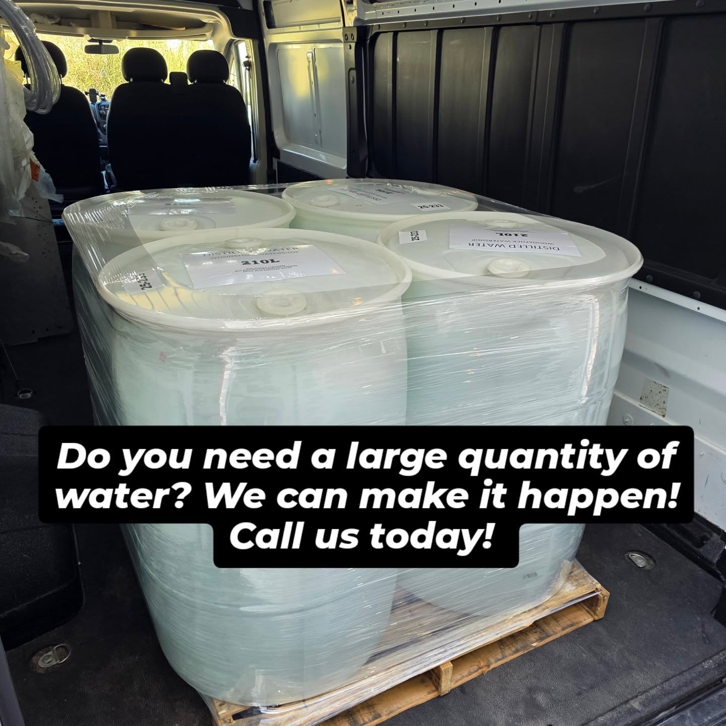 🚚💧 Need Distilled Water in a Hurry?
No problem — we’ve got you covered! A new customer needed 4 drums of distilled water ASAP, and we made it happen. ✅
At Woodstock’s Water Shop, we’ll always do our best to get you what you need, when you need it. We’ll even deliver it right to your door!
📞 Call us today: 519-290-5678
📍 Visit us: 196 Springbank Ave, Woodstock
🌐 www.woodstockswatershop.com